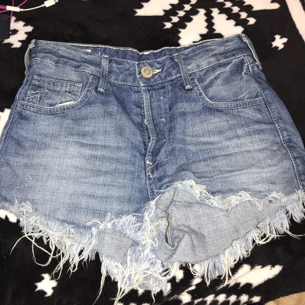 True religion high waisted shorts